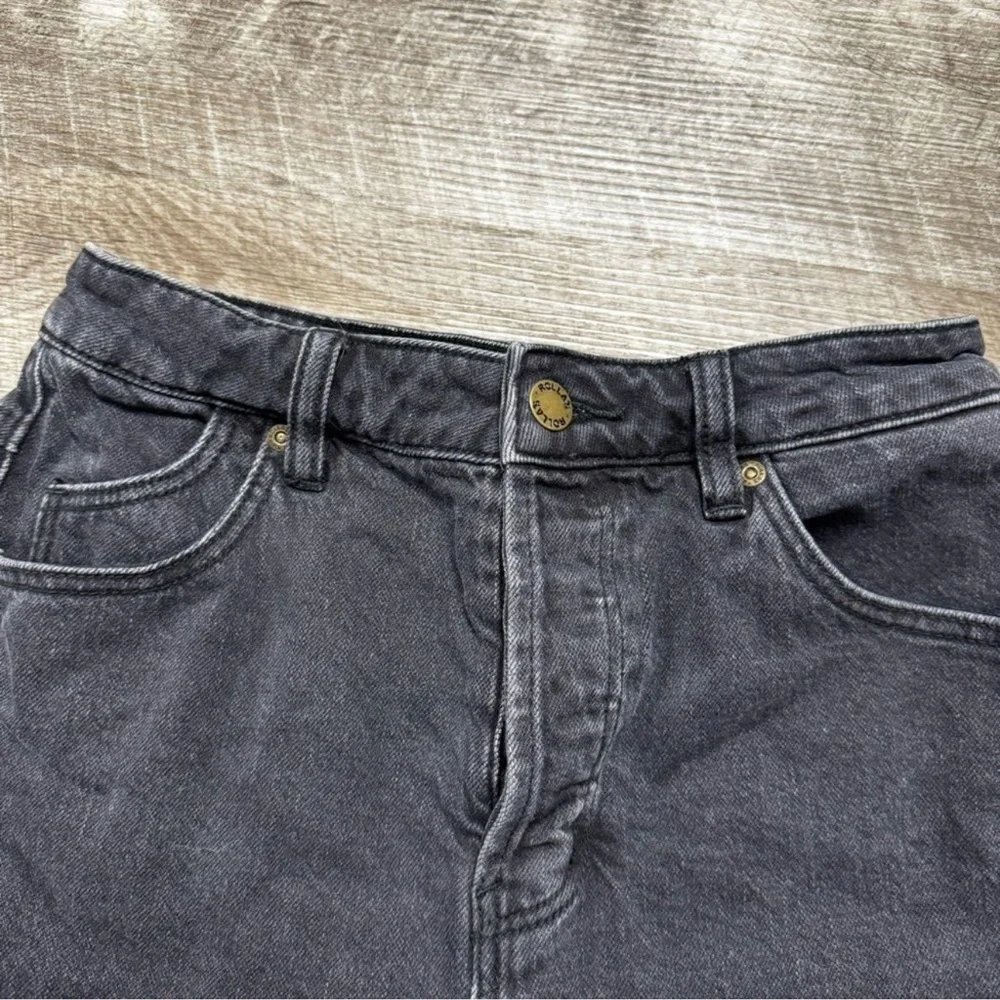 Rolla’s Black Original Short High Rise Cut Off Jean Shorts Size 25 - Picture 3 of 10